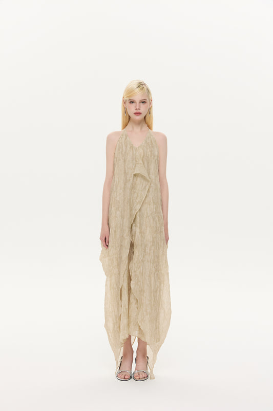 Tencel Jacquard Slip Dress